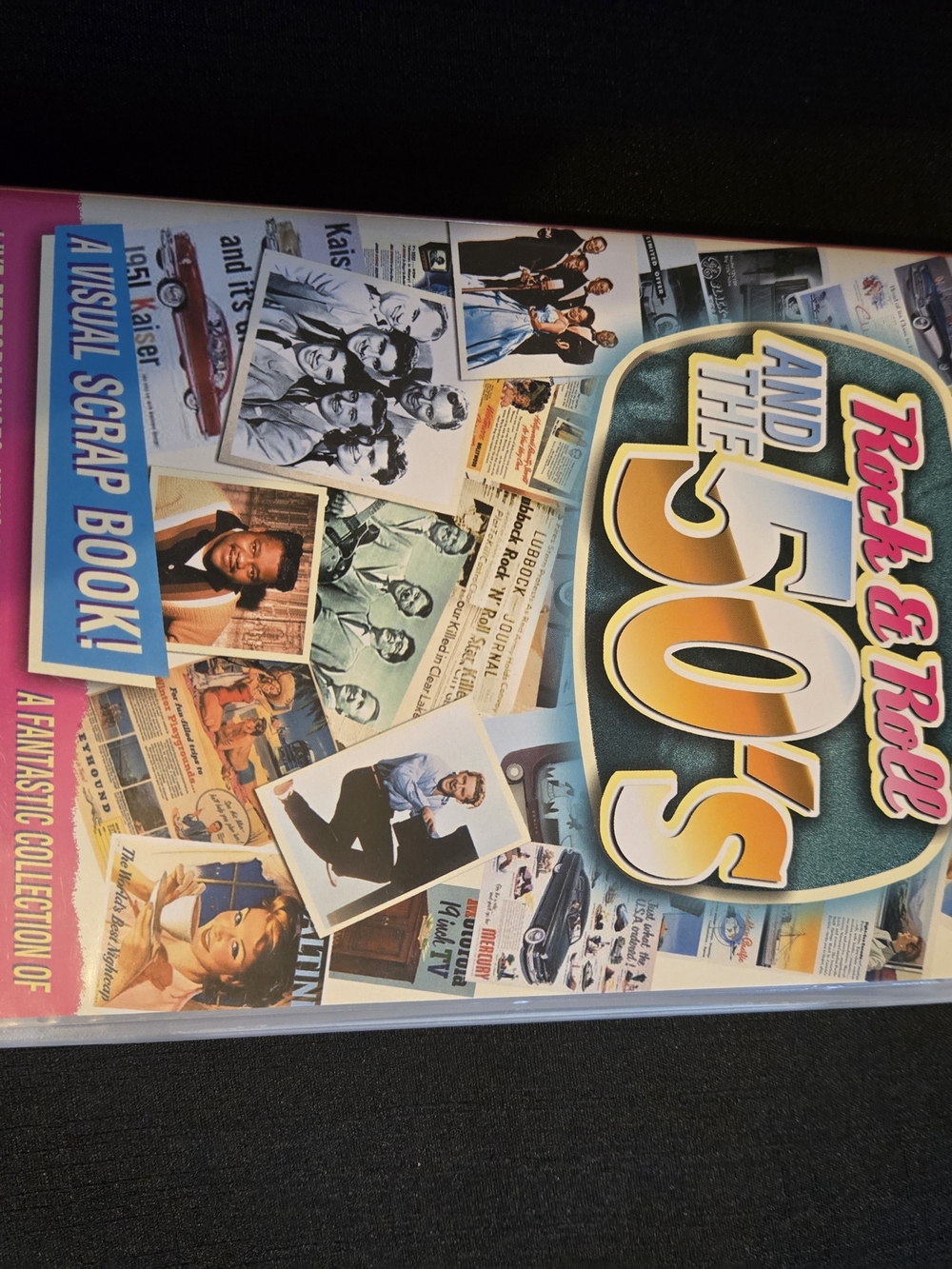 Rock & Roll and the 50s Visual Scrap Book - Colorful Retro Cover